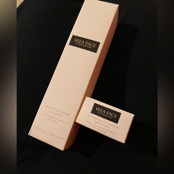 VEEA FACE hydrating crème cleanser + lip masque by Suzan obaji
